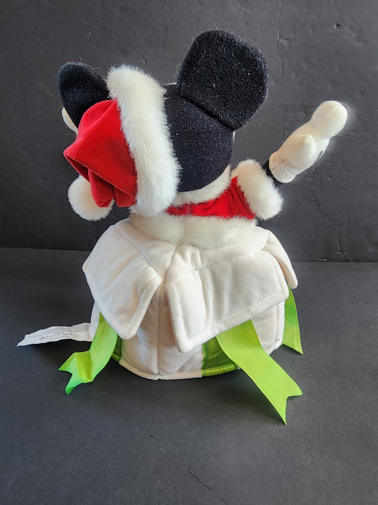 Disney Mickey Mouse Present Christmas Tree Topper Plush Toy Holiday Santa Decor