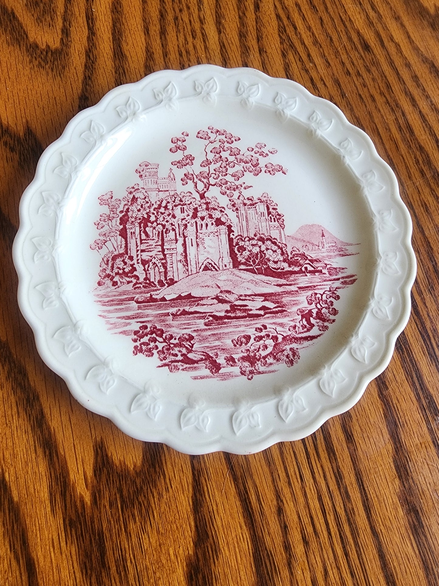 Taylor, Smith & Taylor (TS&T)  desert plate in the sought-after Pink Castle