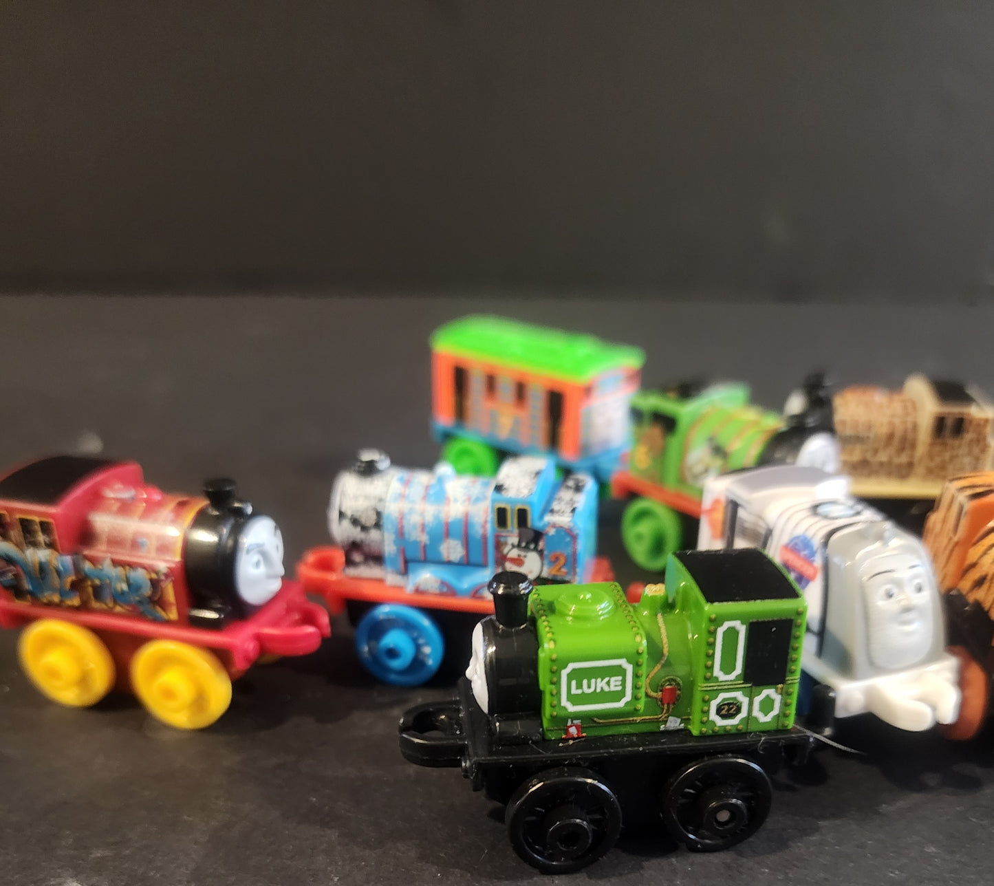Thomas & Friends Minis Lot of 10 - Rare Themes (Tiger, Graffiti, Metallic & More)