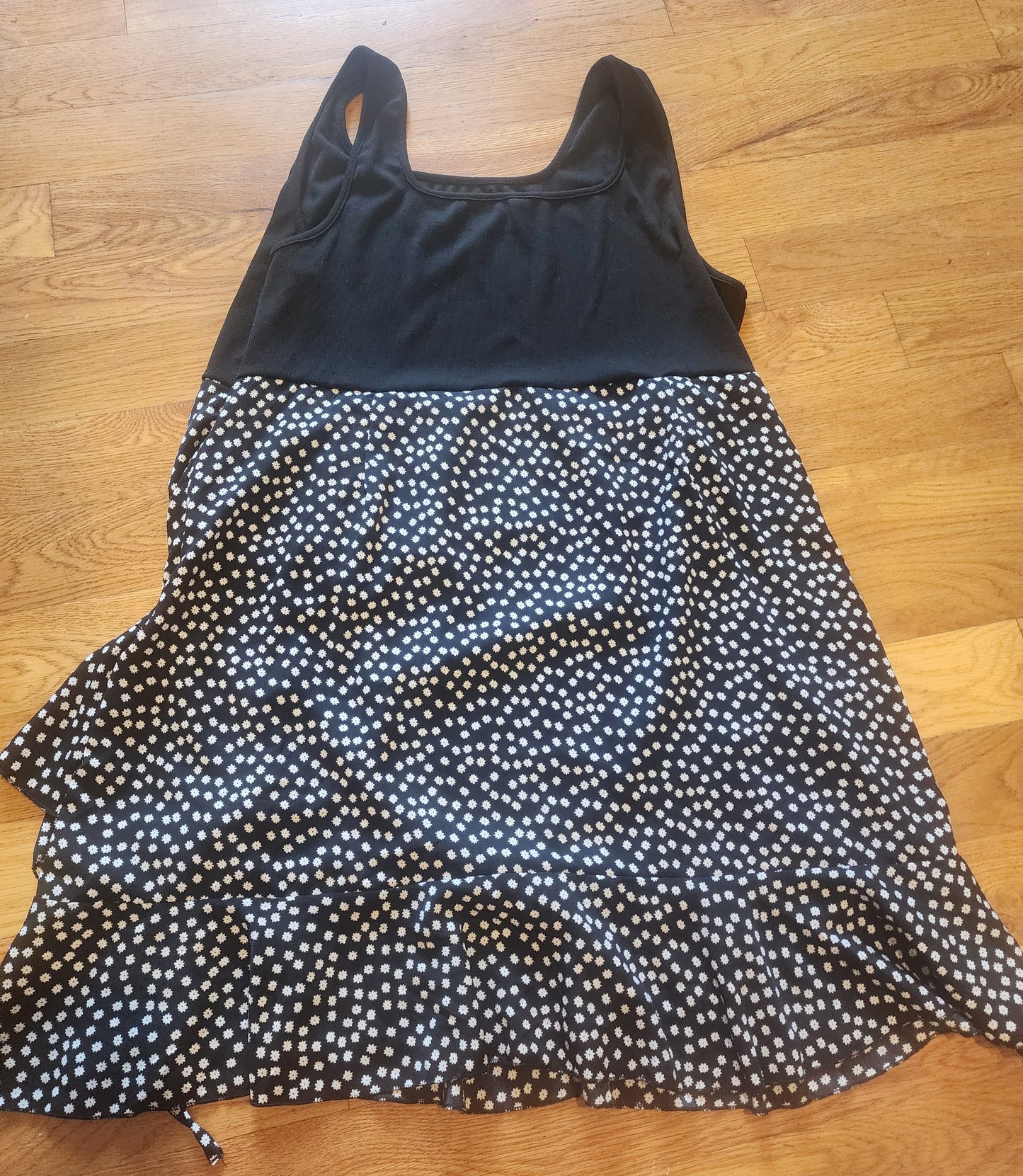 SHEIN Frenchy Women's Small Floral Splicing Ruffle Drawstring Hem Dress Summer size 20