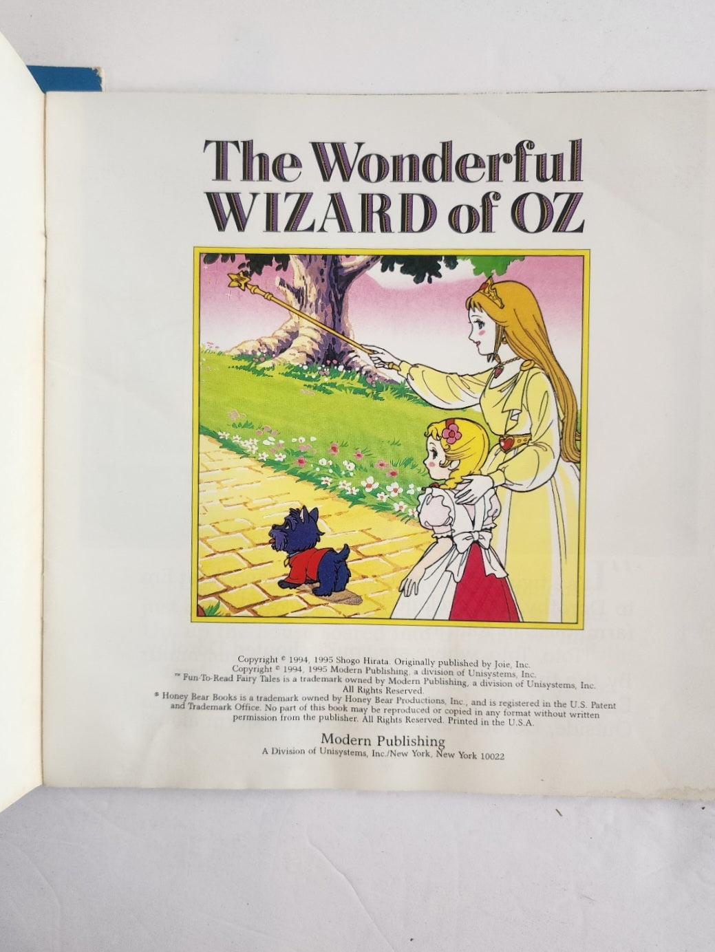 Aladdin and the Magic Lamp & Wizard of Oz Fun-to-Read Fairy Tales Books by Honey bear Books 1995.