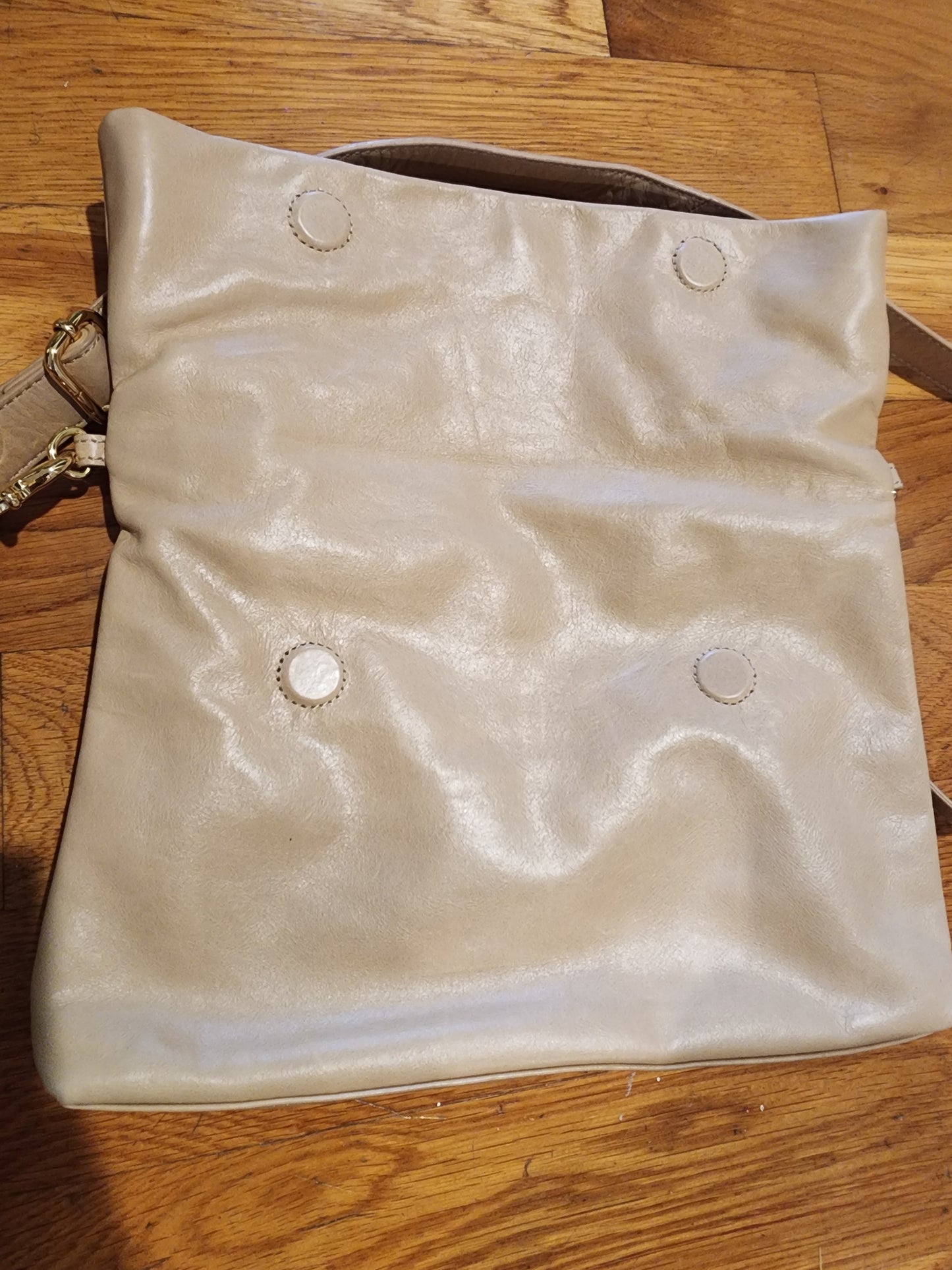 Tory Burch Fold Over Leather Crossbody Bag -