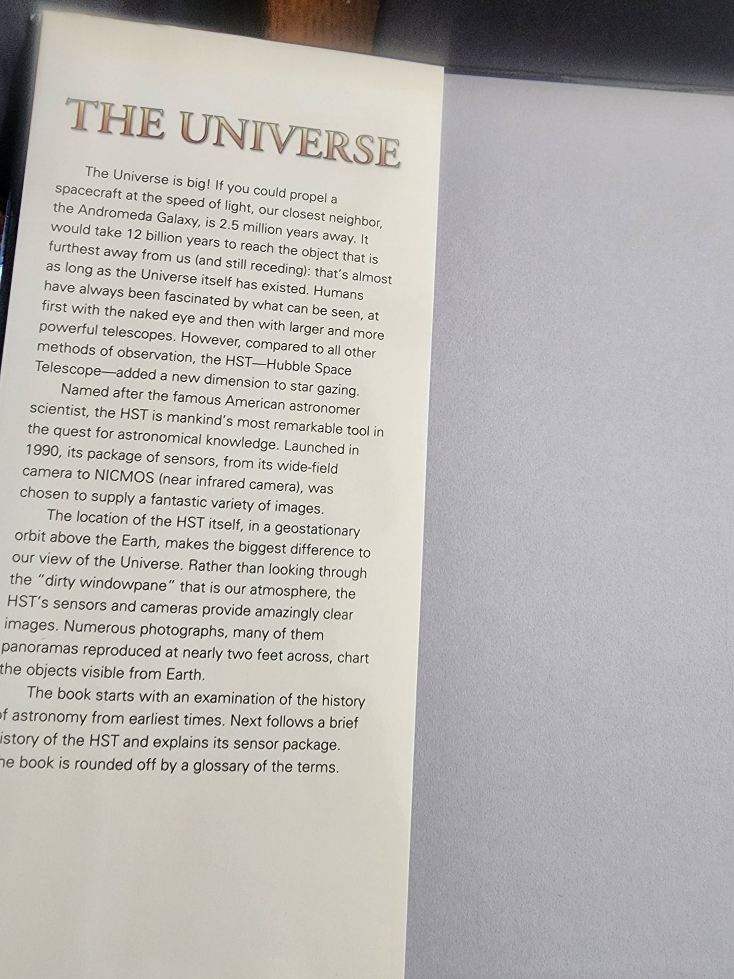 The Universe by Leo Marriott oversize Coffee Table Hc Book - Space Astronomy