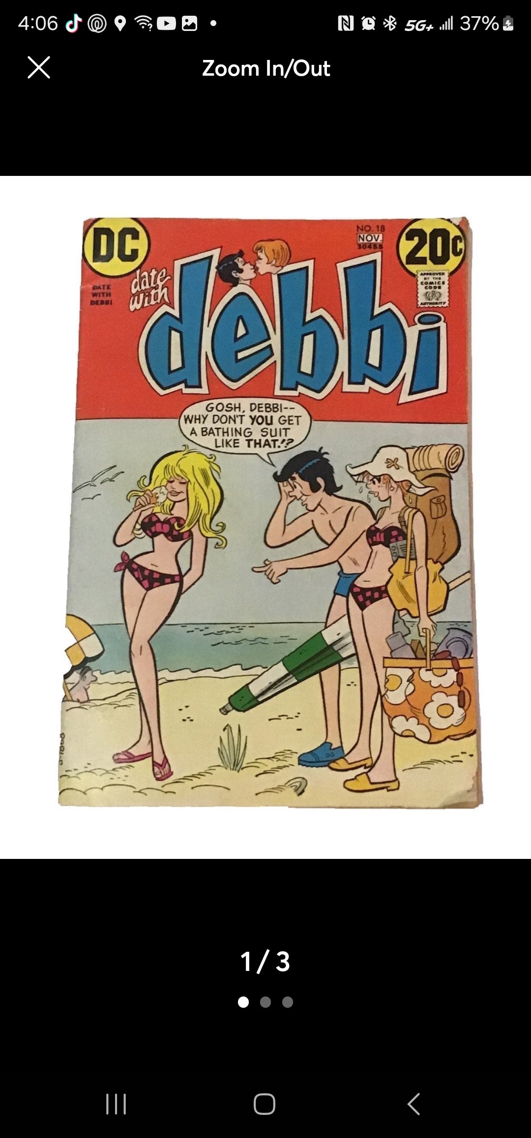 DC Comic Date with Debbie #18 Comic Bk 1972