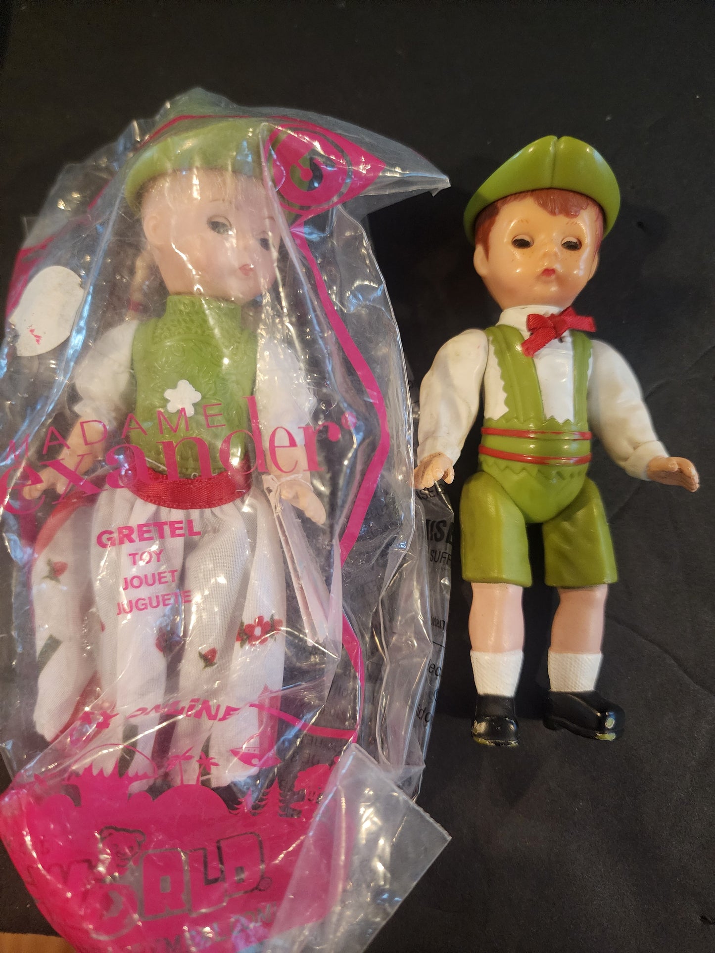 Small Madame Alexander Dolls 5" - Hansel & Gretel.  Set of two.  Grethel NIP