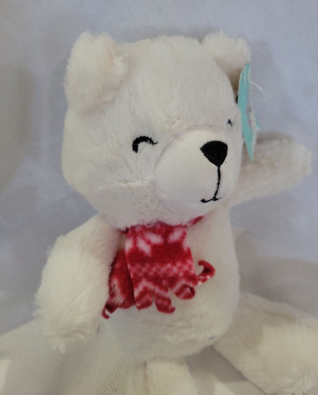Winter Pals White Bear with red Scarf