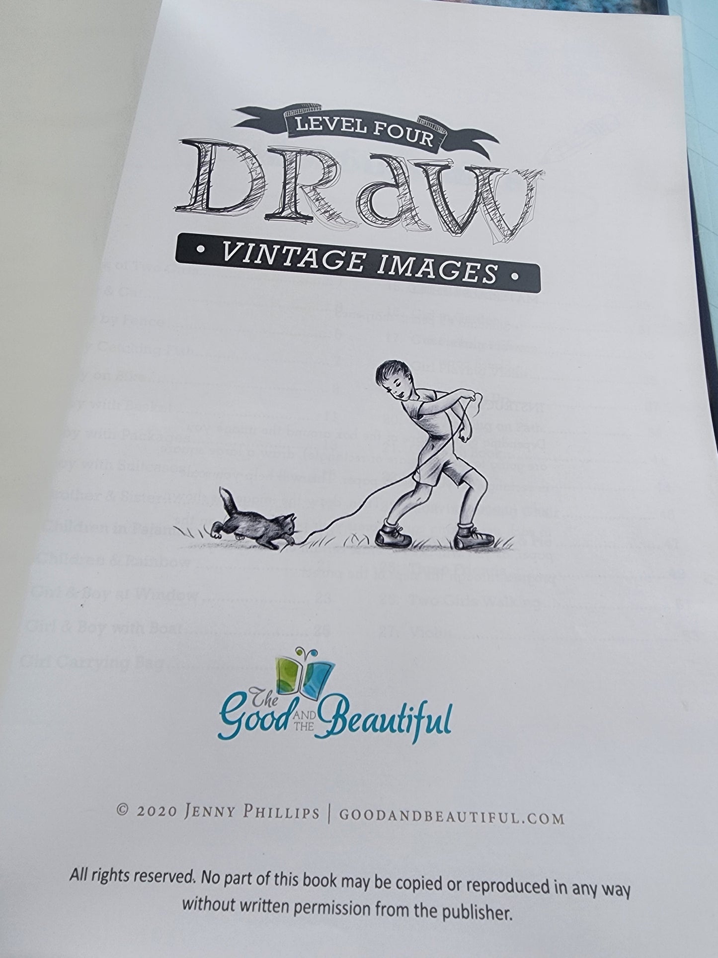 The Good and the Beautiful Draw Vintage Images Set, Levels 1-5 Complete Homeschooling Art Book