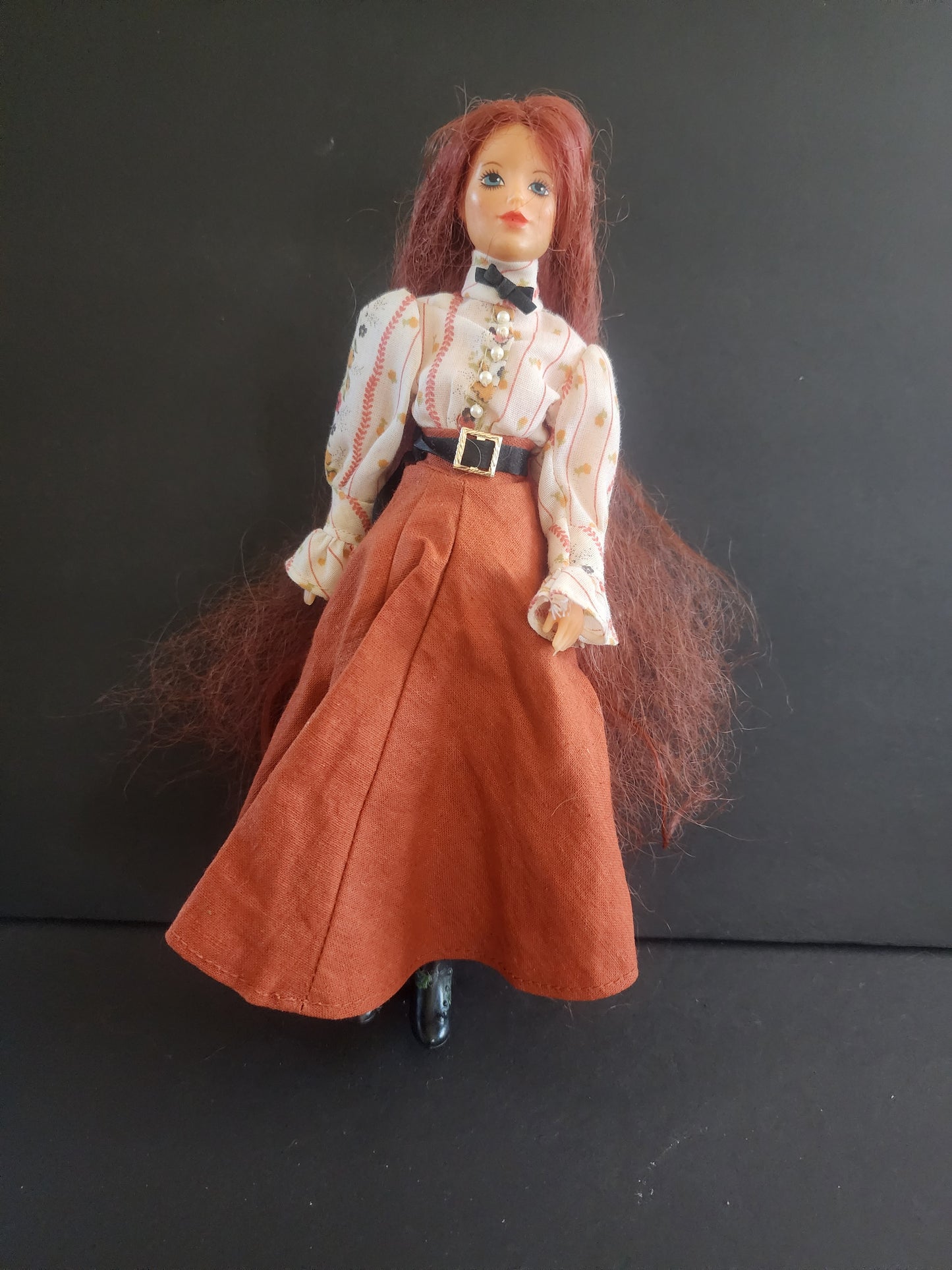 Vintage Ideal 1975 Jody The Old Fashioned Girl Doll 9" W/Clothes & Boots
