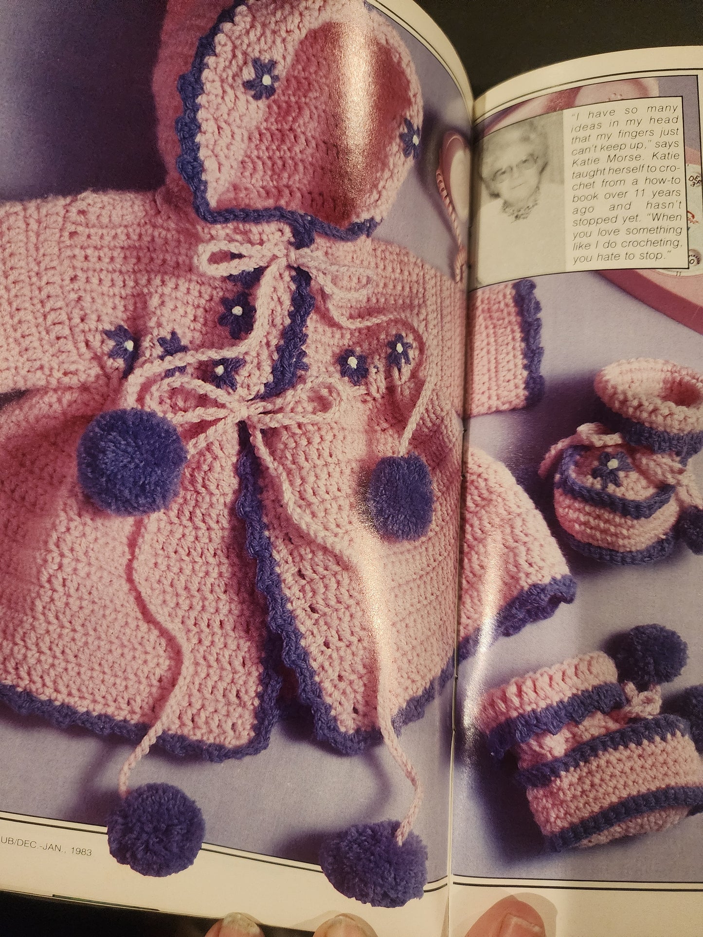 Doll's Annie's Pattern Club Newsletter Booklet & Pattern #39 1986 & #24 1983 Crochet & Needlecraft patterns