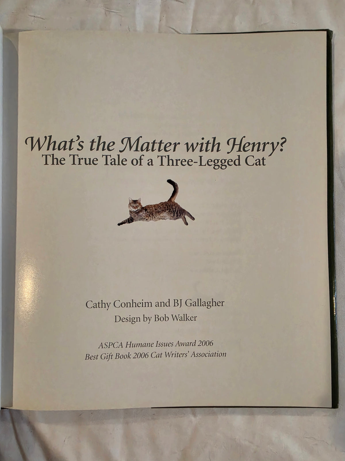 What's the Matter with Henry? The True Tale of a Three-Legged Cat HB Book,