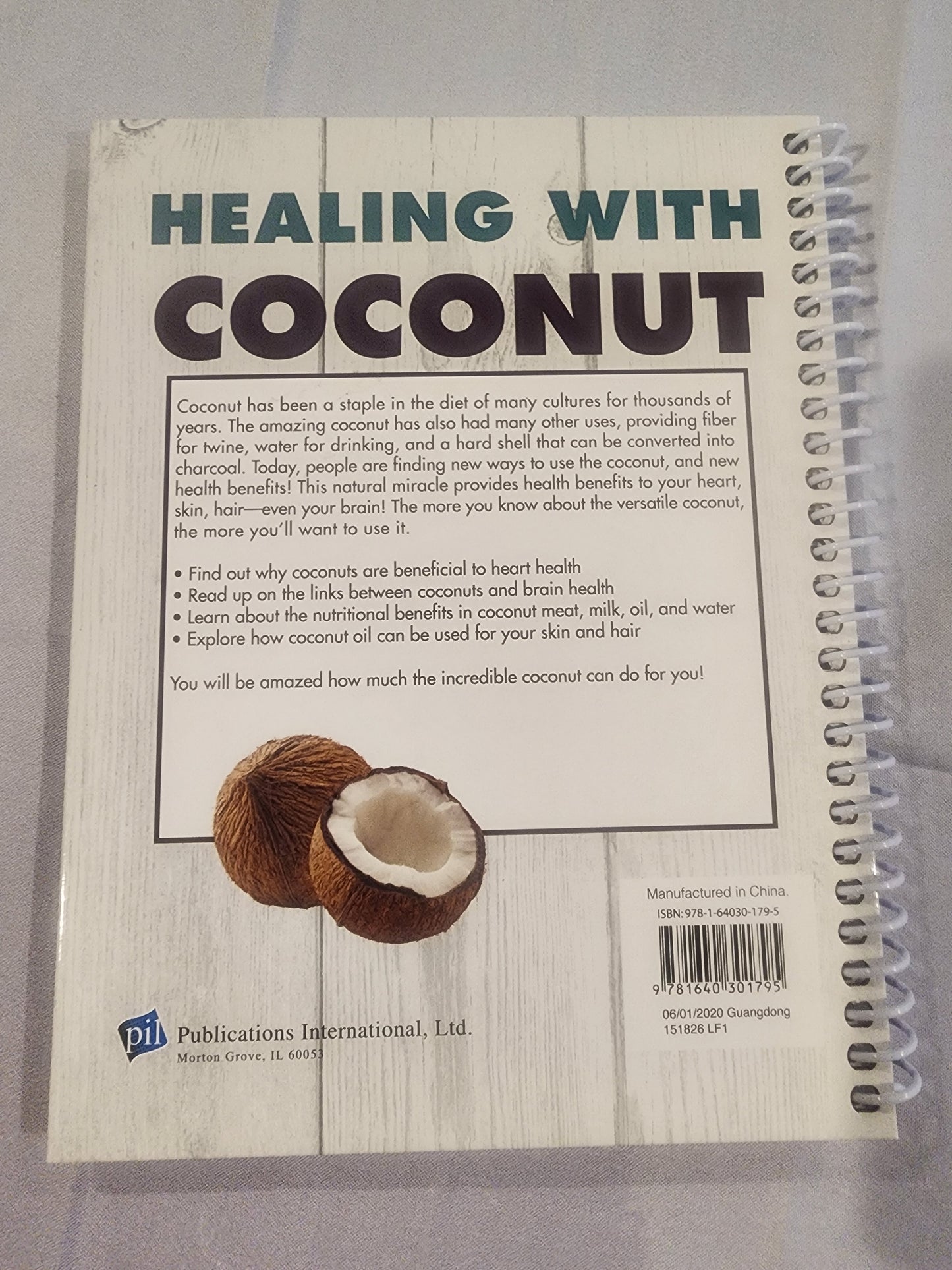 Healing with Coconut by Jacqueline B. Marcus - 2018 Spiral Hardcover book