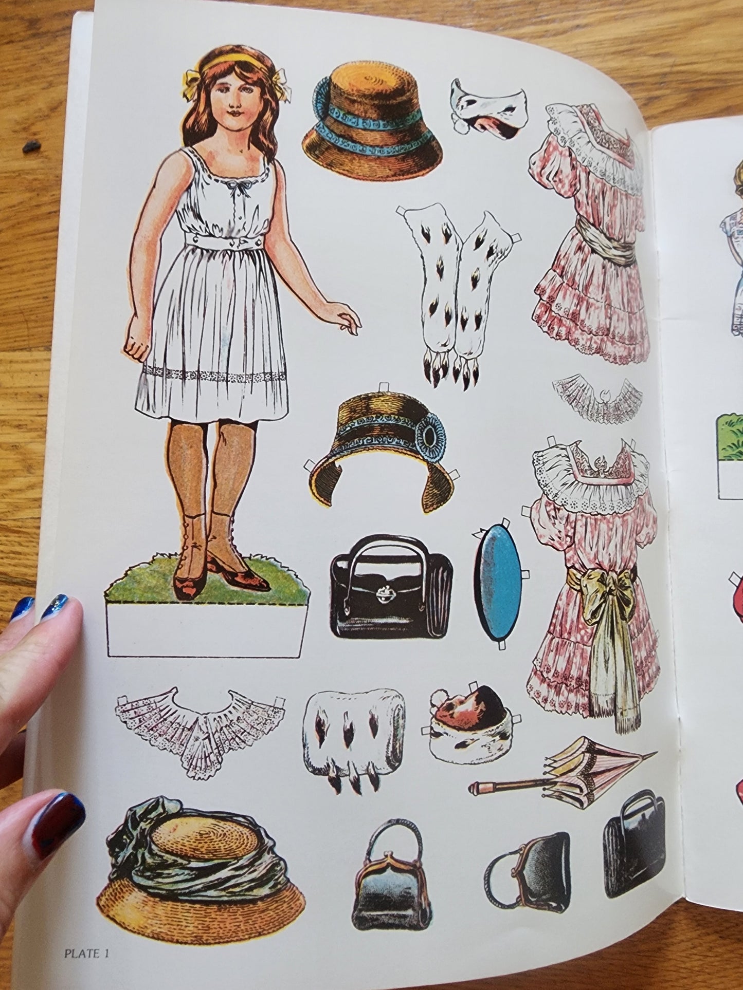 Old Fashioned Children & Antique Paperdolls Book Lot