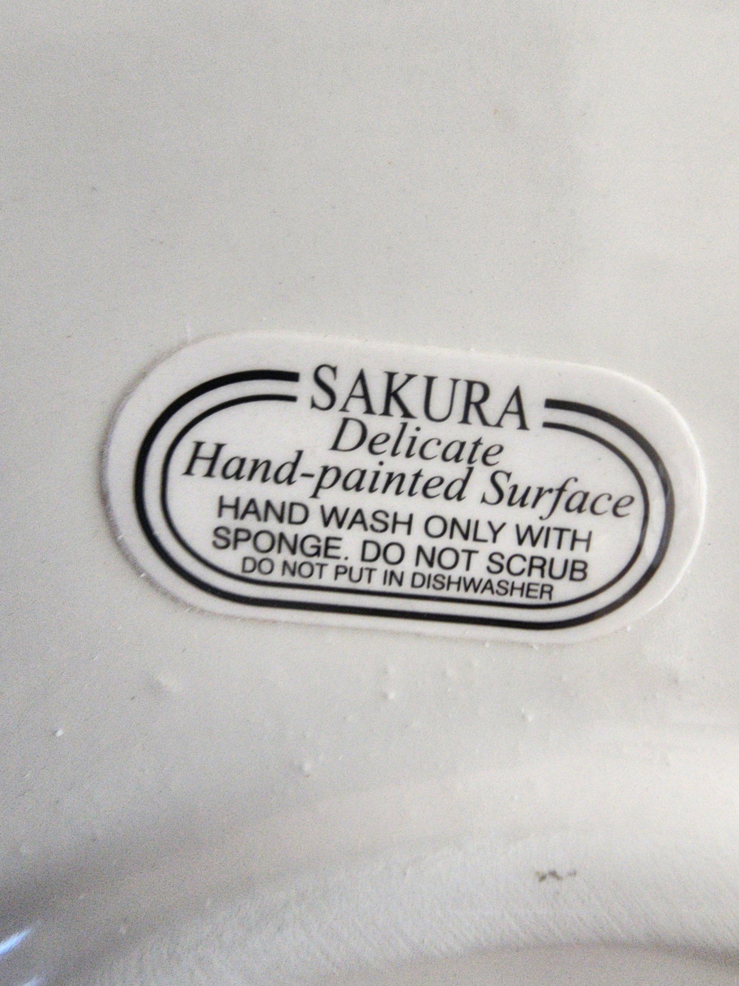 Sakura Warren Kimble Black White Fat Cat Trivet 9.75" Handpainted Stoneware, great for Country Farmhouse