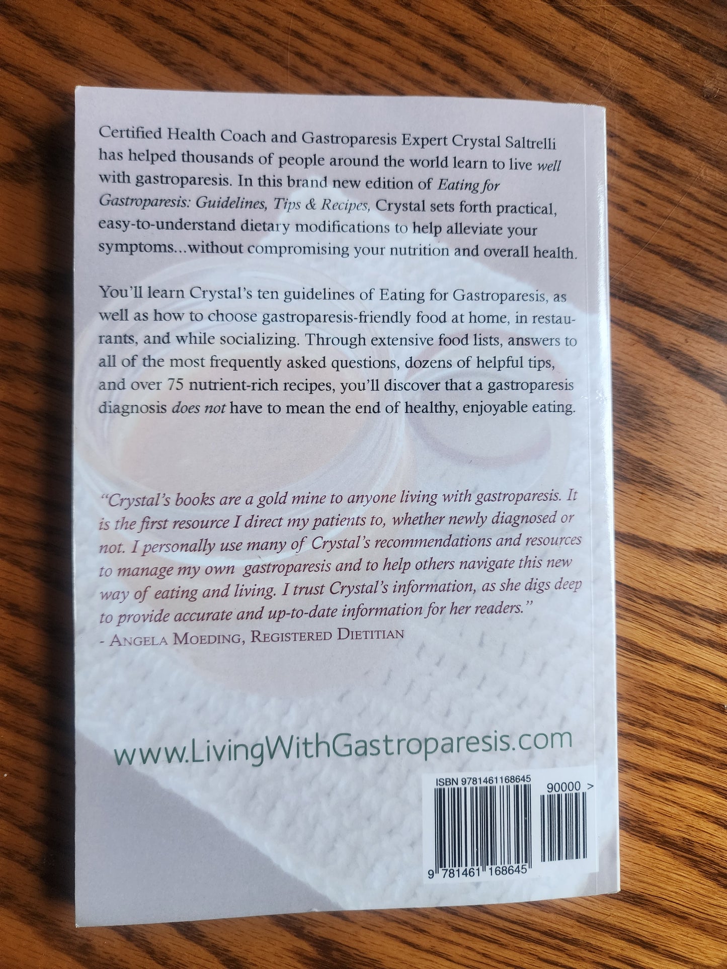 Eating for Gastroparesis: Guidelines, Tips & Recipes softcover Cook Book by Crystal Zaborowski