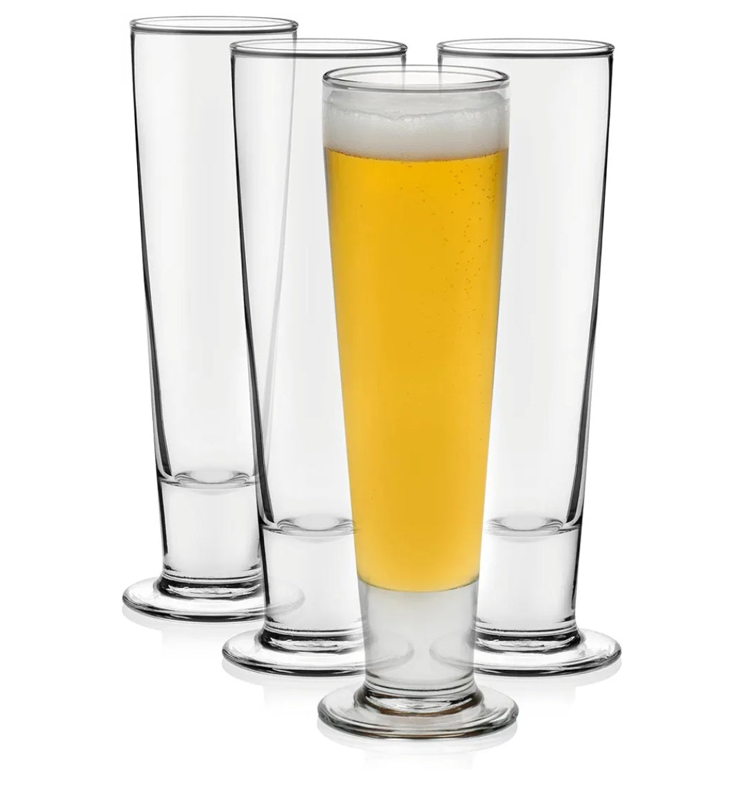 10 Libbey Catalina Pilsner Beer Glasses 14 oz
