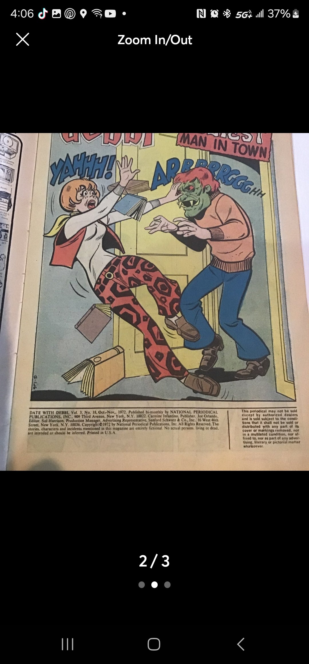 DC Comic Date with Debbie #18 Comic Bk 1972