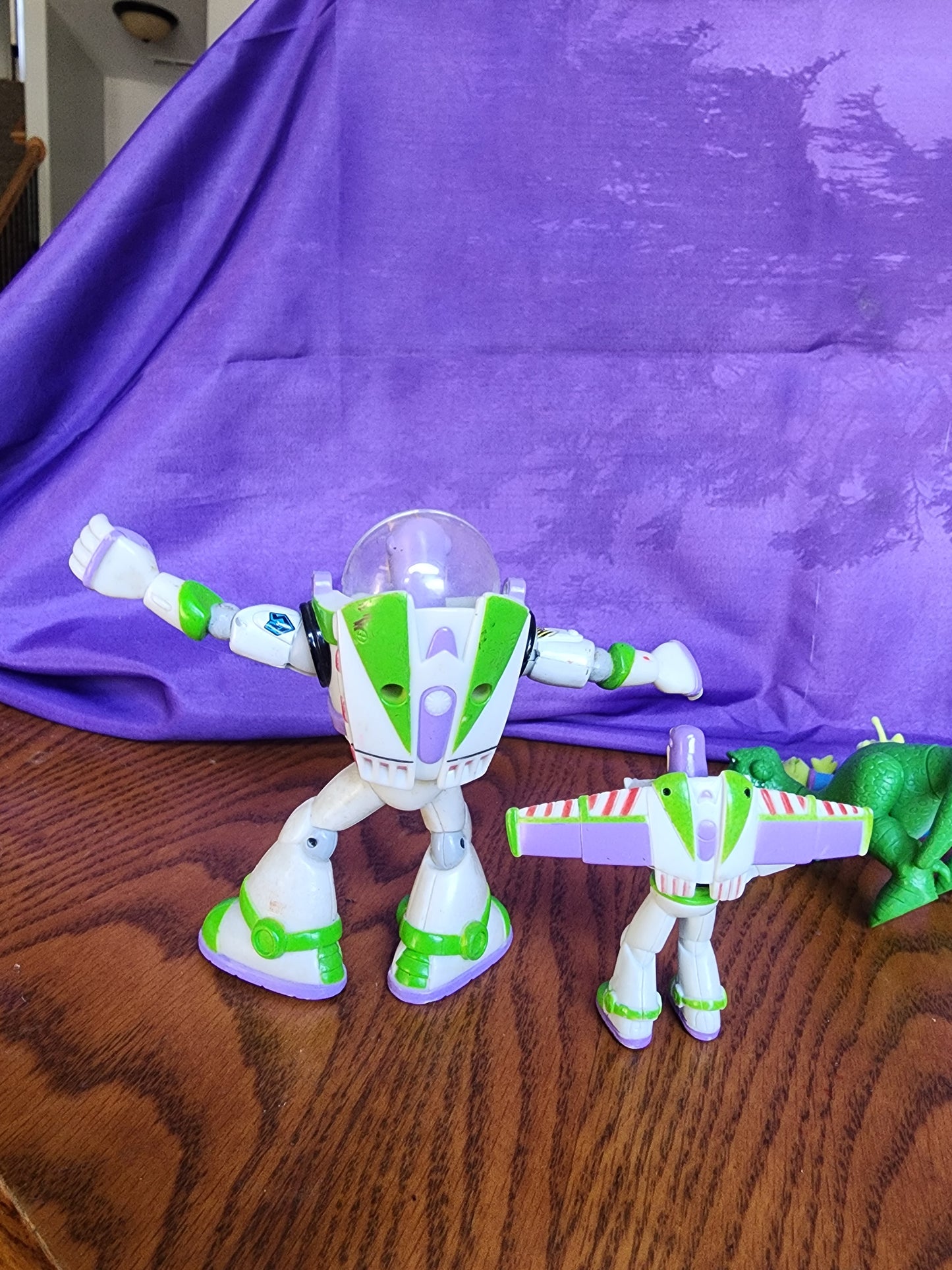 Toy Story Action Figure Lot - Buzz Lightyear, Rex, Little Green Men Aliens - Disney Pixar