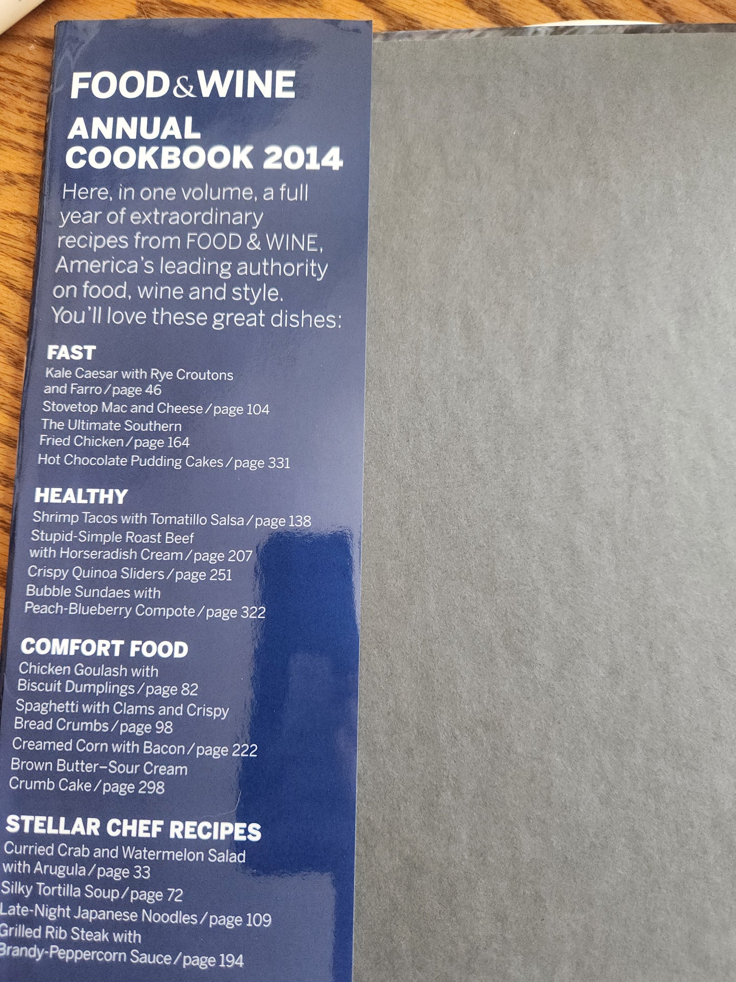 Cook Book - Food & Wine Annual Cookbook 2014 An Entire Year of Recipes Hardcover