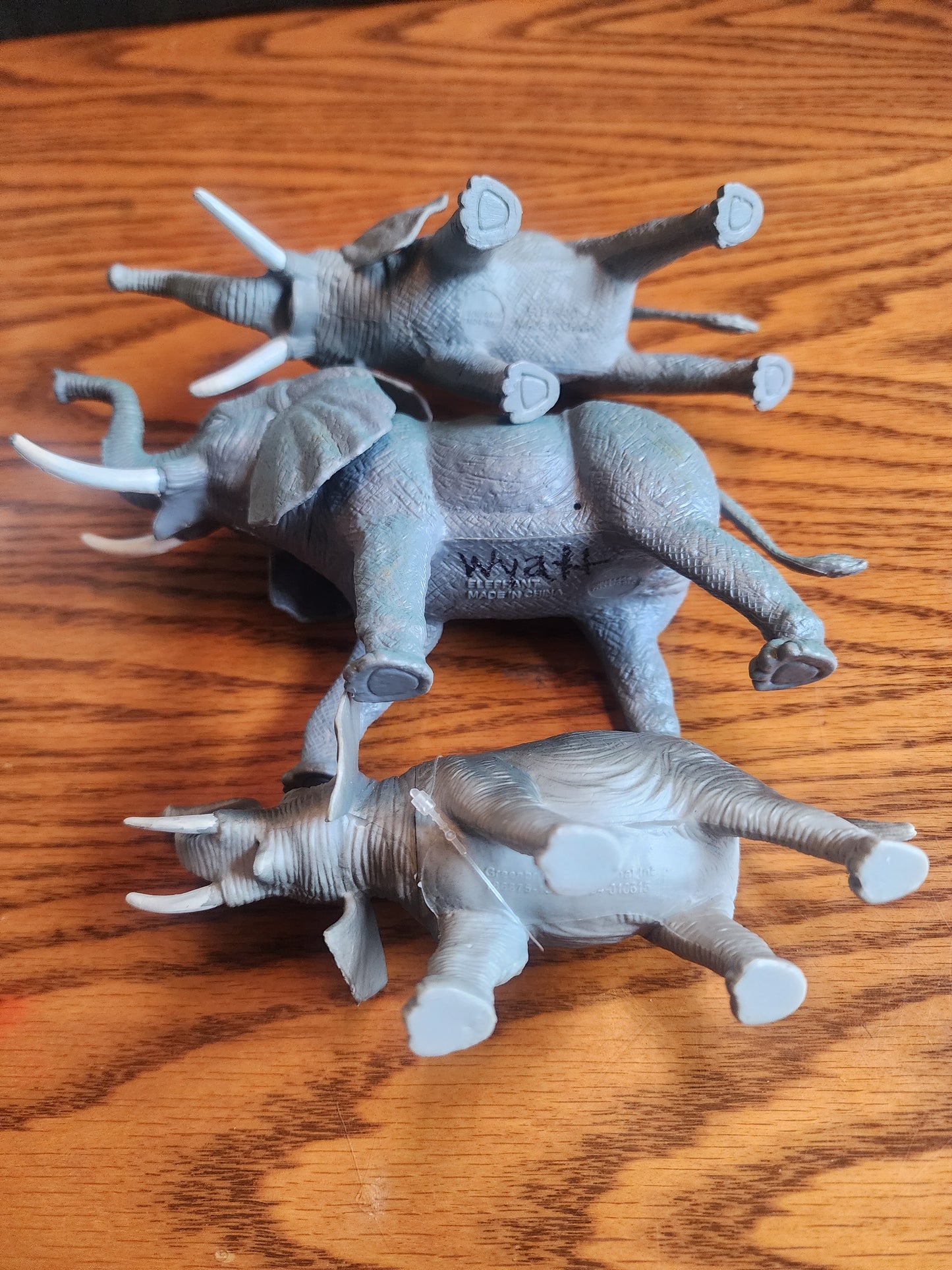 Elephant Family, Set of 3, Very Educational, Realistic Figure, Lifelike, Replica, Toy, Kids, Gift