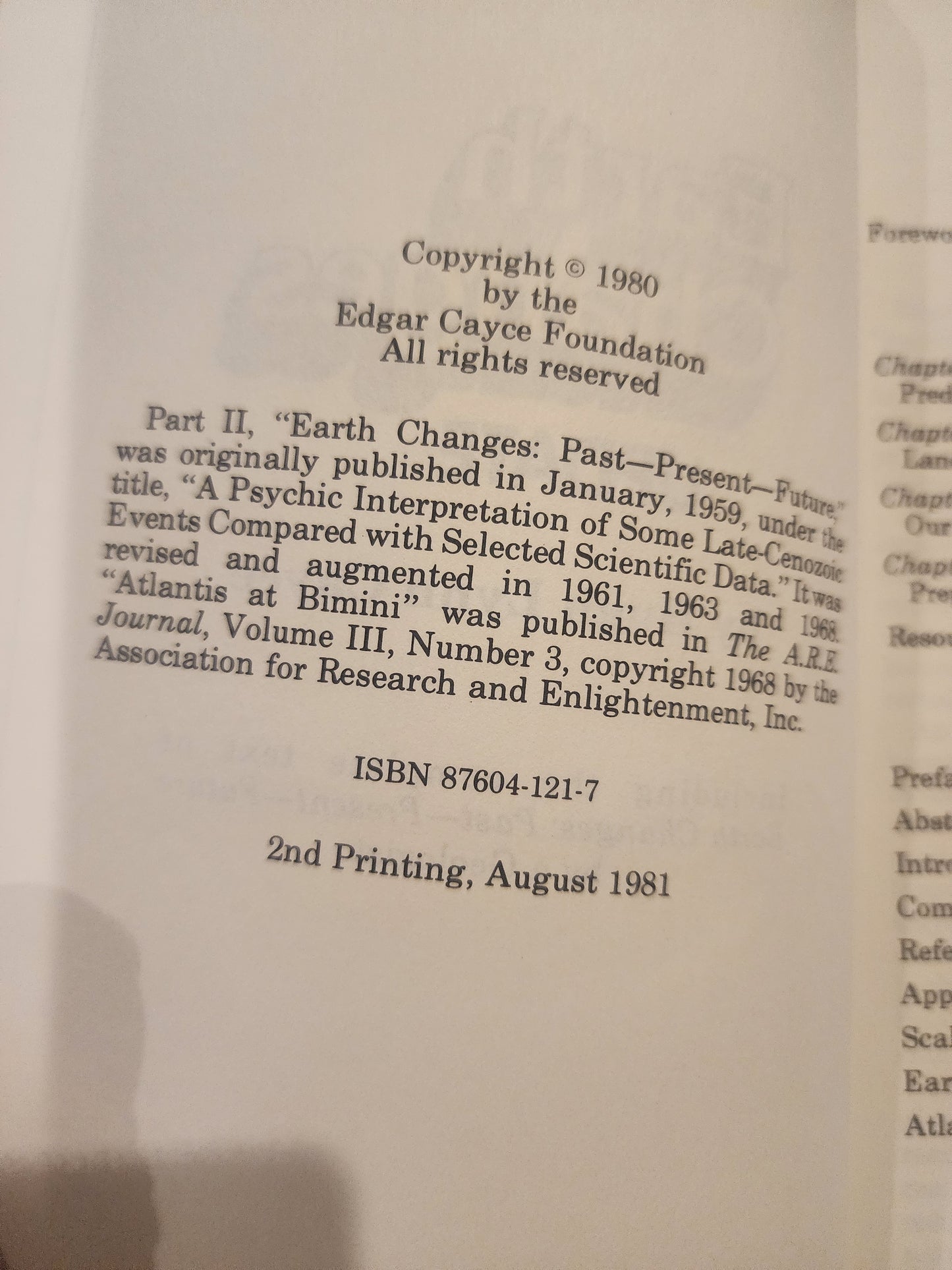 Earth Changes Update - Hugh Lynn Cayce (Paperback, 1981)