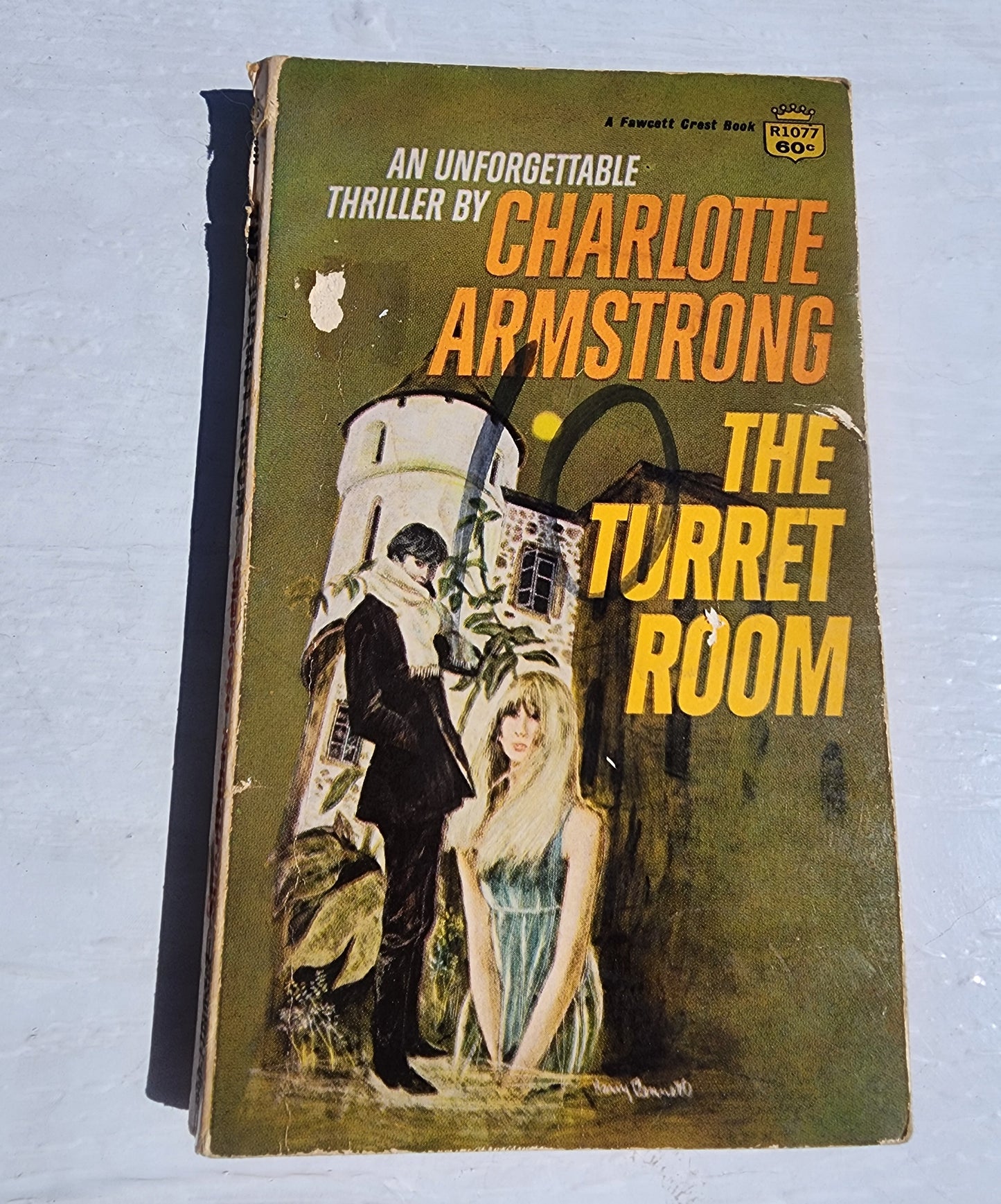 THE TURRET ROOM by Charlotte Armstrong (1967) Fawcett pb book Murder mystery