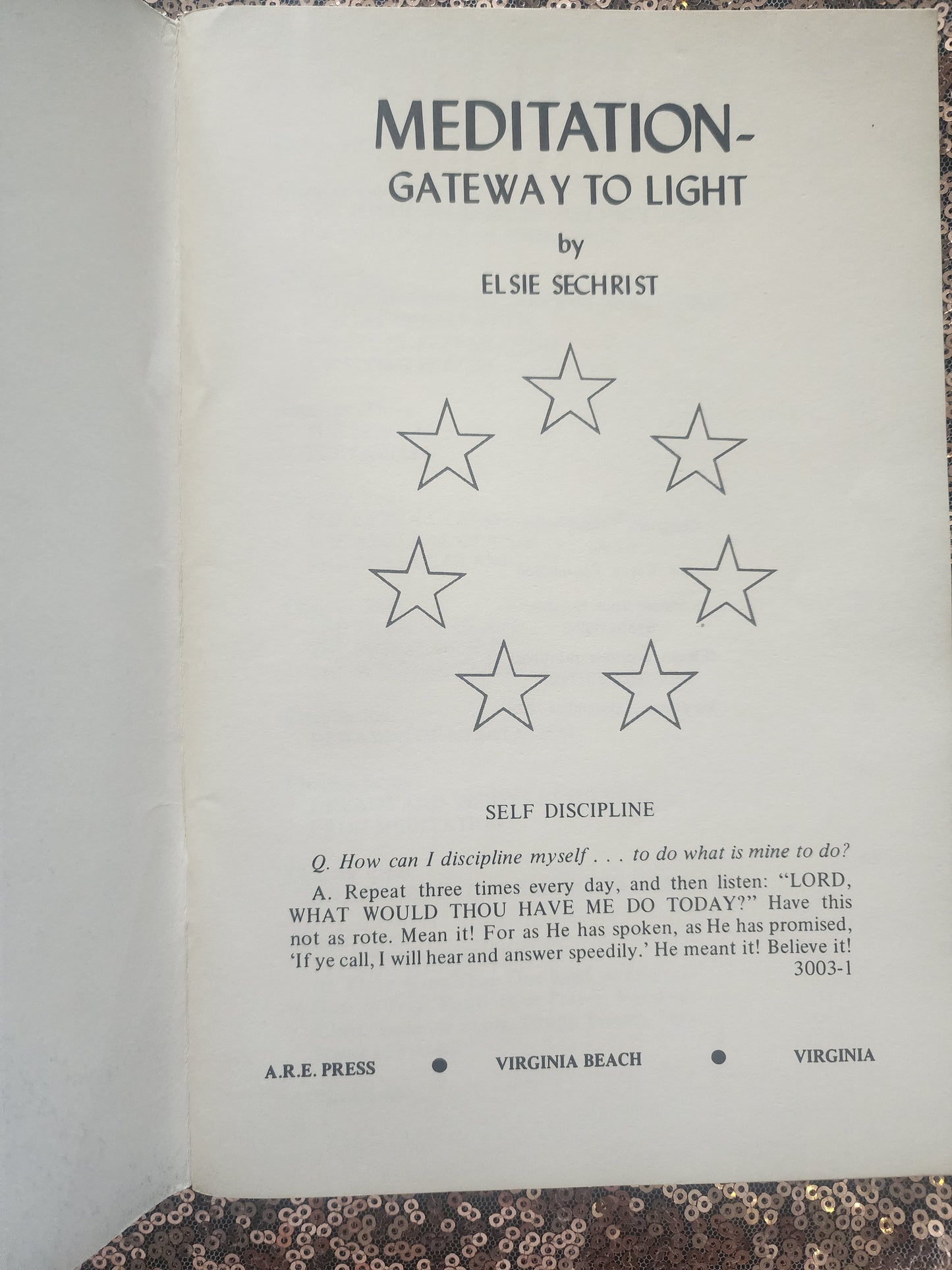Meditation: Gateway to Light based on the Edgar Cayce Readings pb book 1972