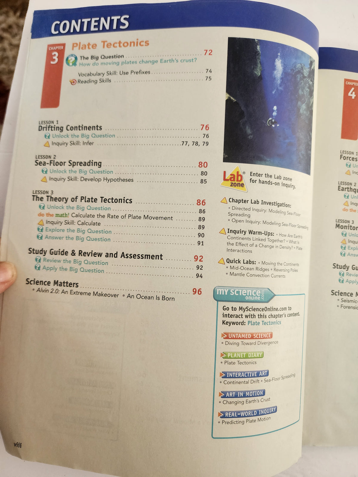 Interactive Science Earth's Structure Textbook Middle Grade Science 2011 Earths