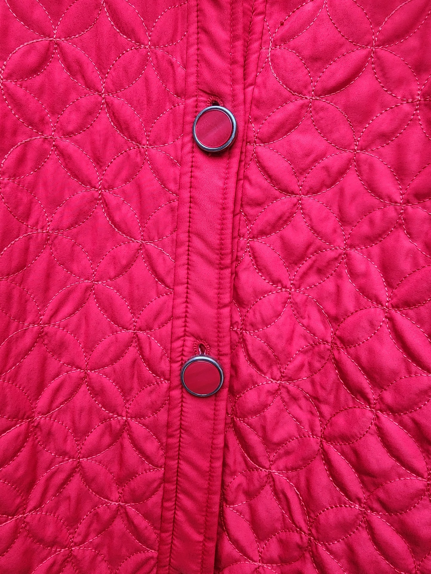 Requirements Women's L Red Quilted Lightwieght Jacket Lined