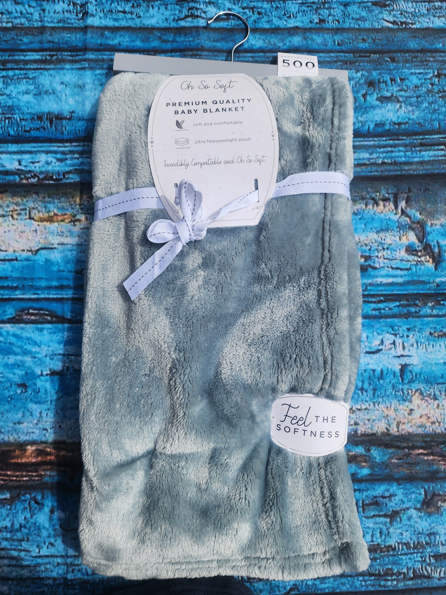 Oh so Soft premium quality Plush  Baby Blanket Gray