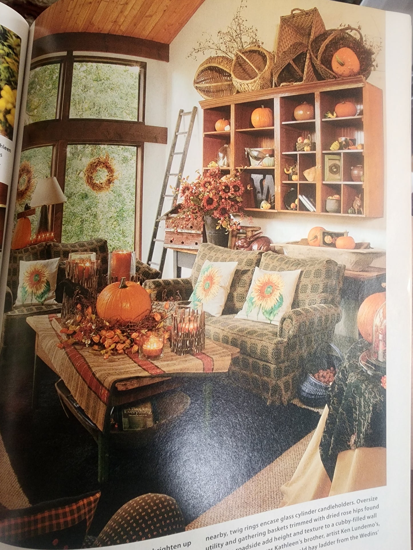 COUNTRY SAMPLER SEPTEMBER2011 Halloween inspired decorating Harvest of Fall idea