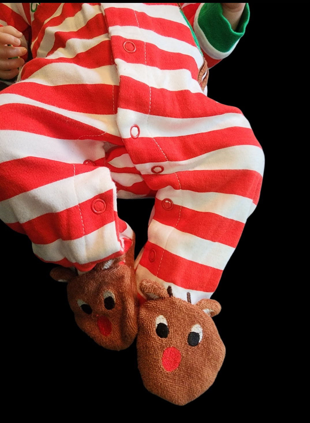 20" Realistic Reborn Sleeping Baby Doll with First Christmas Onesie