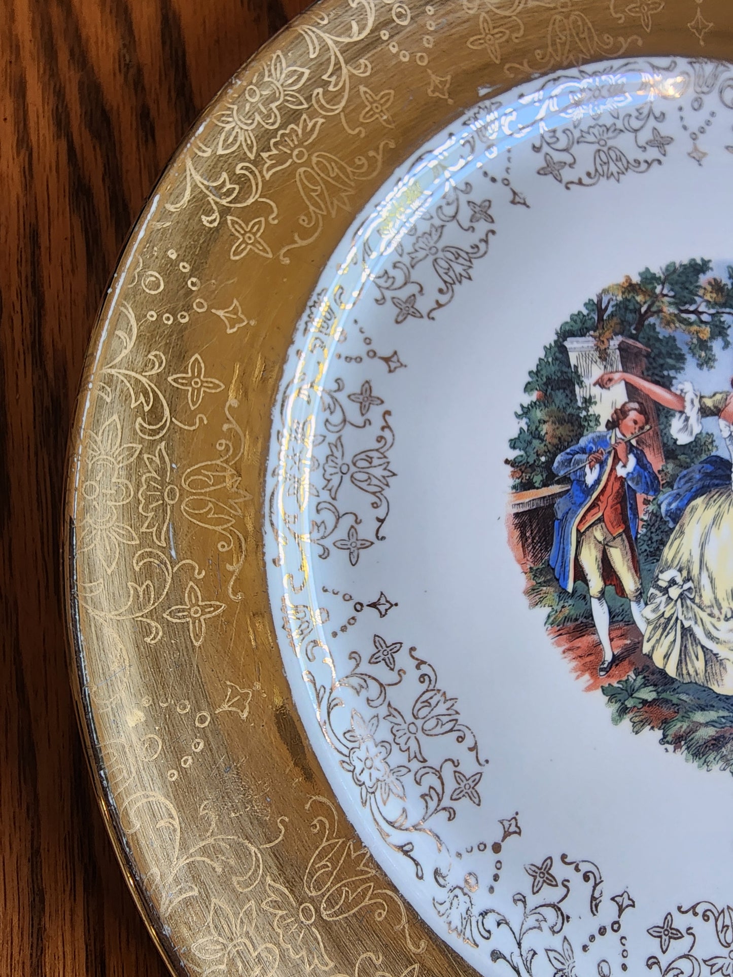 Vintage Sabin Crest-O-Gold 22k Warranted Plate - Souvenir of Galveston, Texas