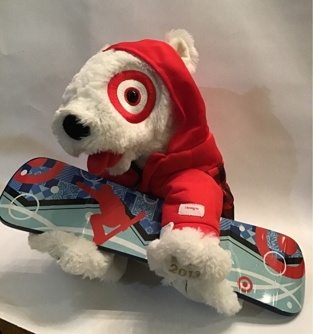 Bullseye Snowboard Dog Target Mascot