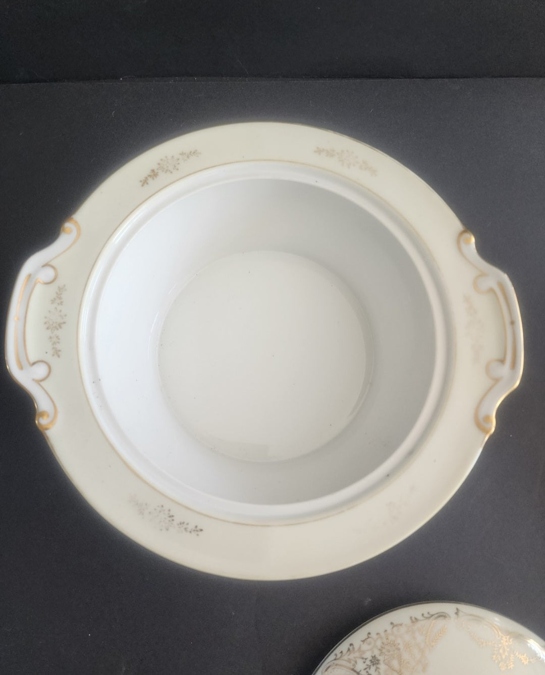 Vintage Ransom Gold Filigree Covered Dish - 1920s Japanese Fine China