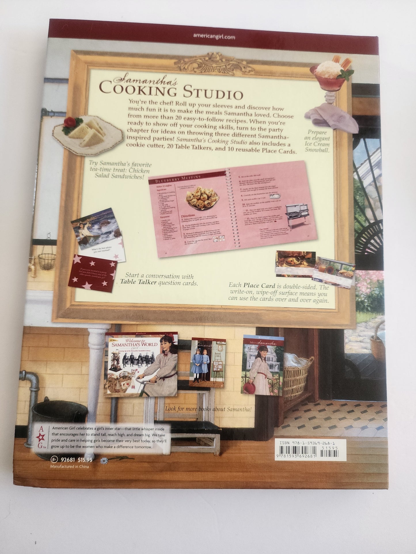 American Girl Samantha's Cooking Studio Complete Kit Recipes Parties