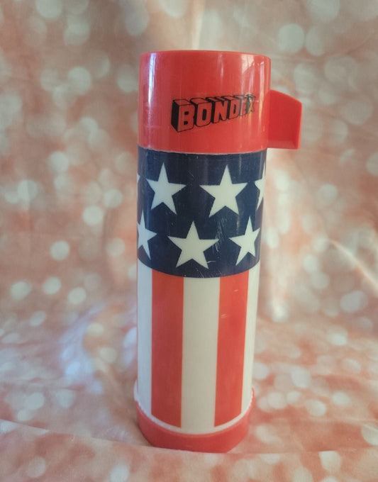 Vintage Aladdin American Flag Bondex Thermos