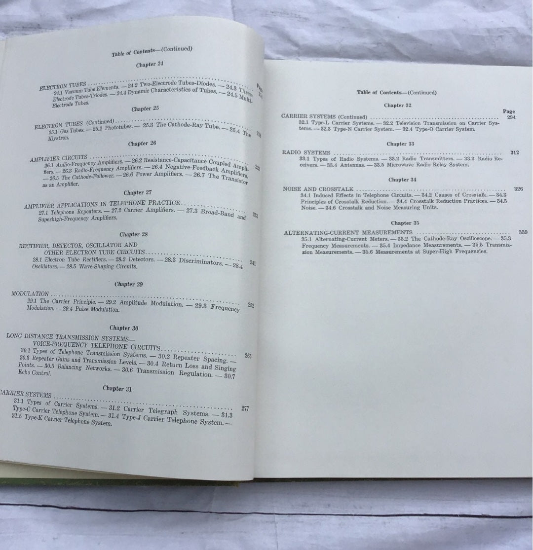 Principles of Electricity applied to Telephone &Telegraph Work 1953