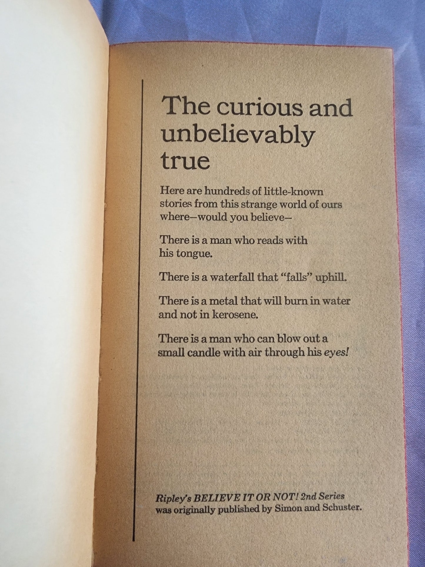 1968 RIPLEY'S BELIEVE IT Or NOT 2nd Series.  Pocket Paperback