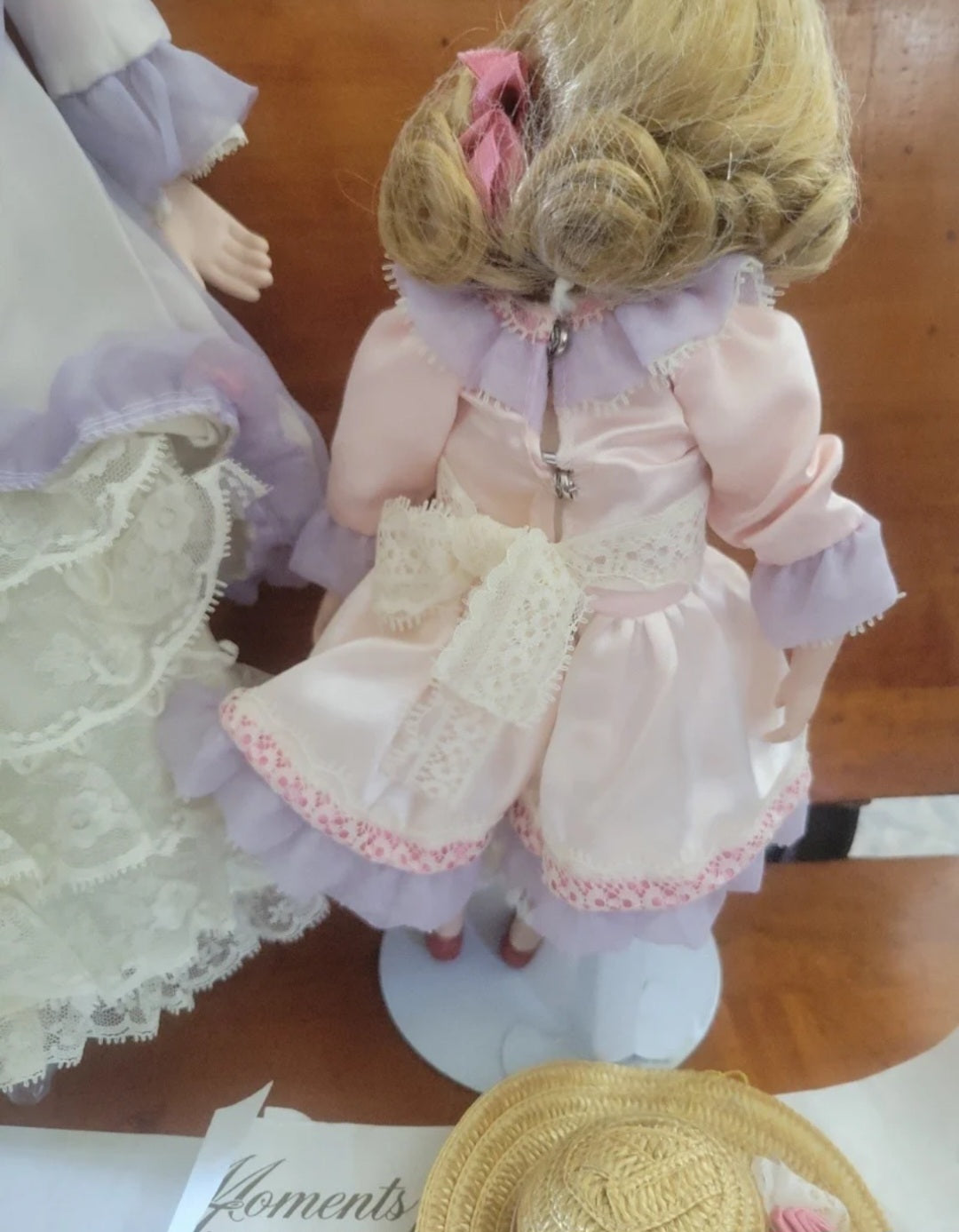Moments Treasured Porcelain Dolls Mother & Daughter 1989