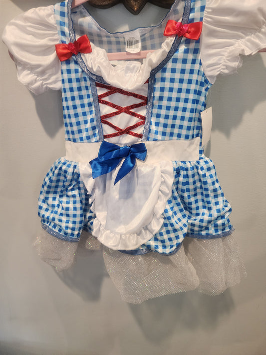 Dorothy Dress Costume Wizard of Oz 3T-4T, new with tags.  Dress only.  Measurement from pit to pit is 12"