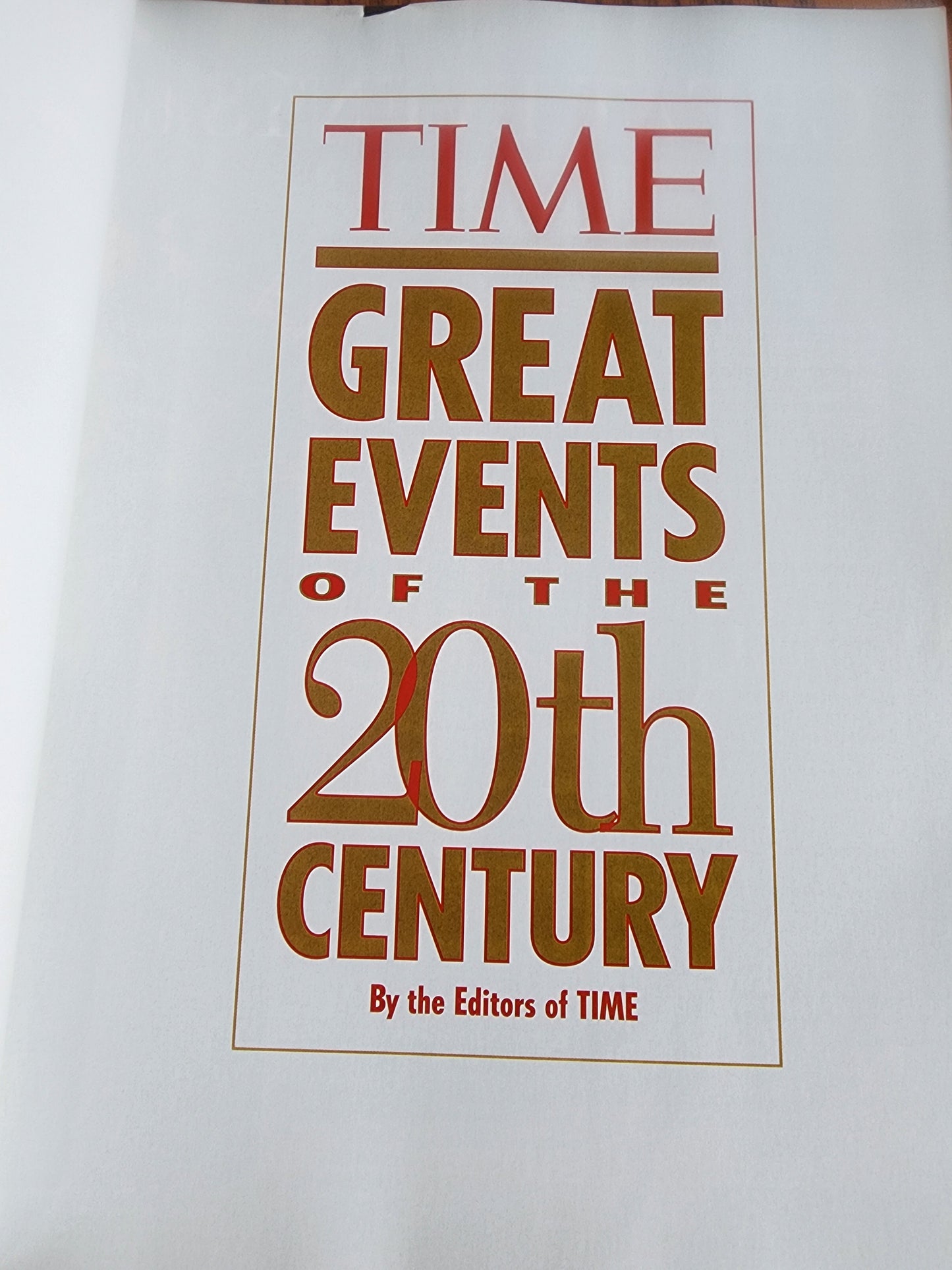 Great Events of the 20th Century by  Time Editors 1997 Softcover