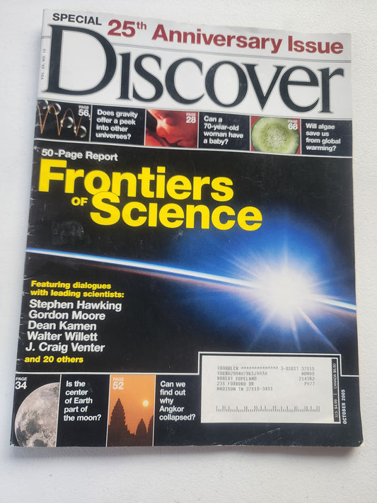 Discover Frontiers of Science October 2005 (Special 25th Anniversary Issue)