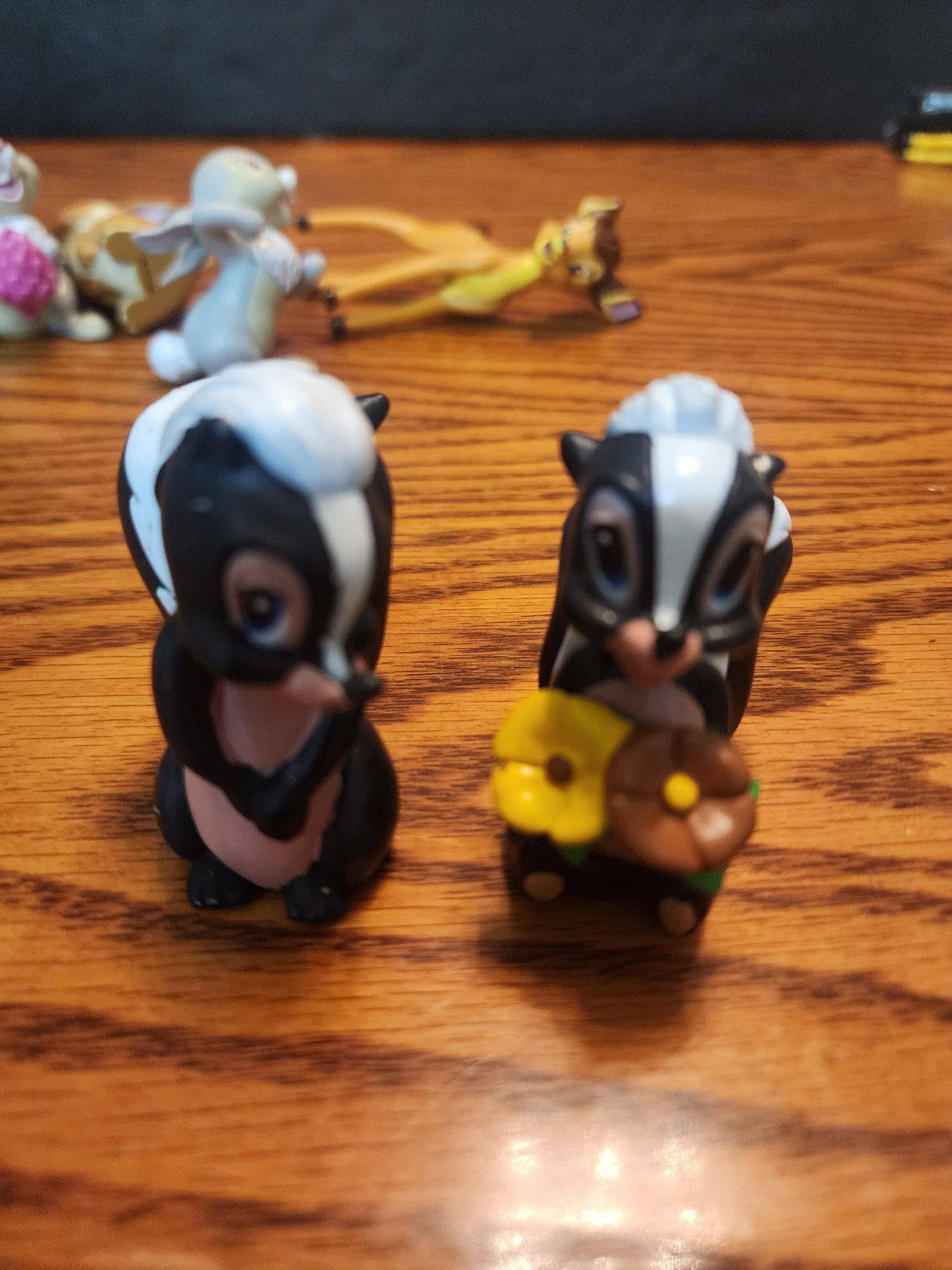 Lot of 6 Vintage 1988 Disney Bambi Thumper Flower Figures