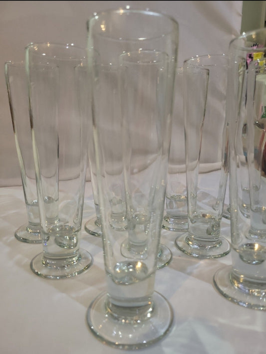 10 Libbey Catalina Pilsner Beer Glasses 14 oz