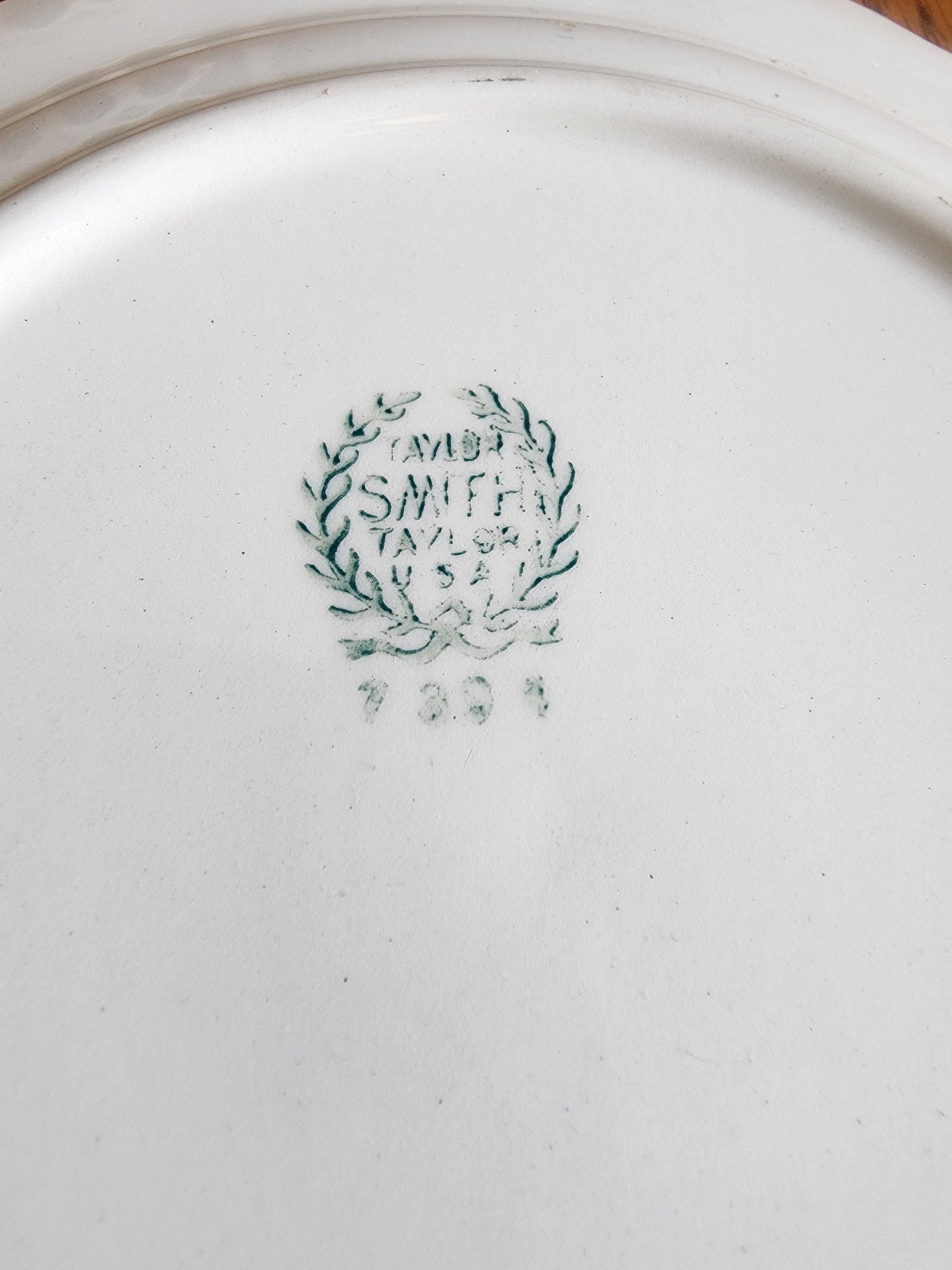 Taylor, Smith & Taylor (TS&T)  desert plate in the sought-after Pink Castle