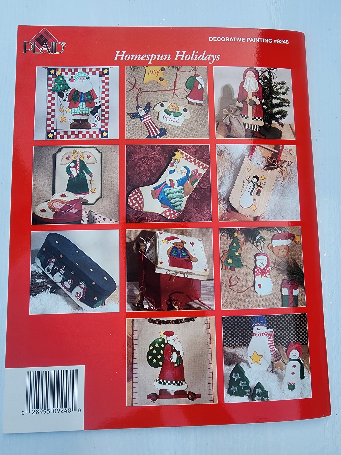 Painting For Christmas Homespun Holidays 19 Designs by Plaid craft paint book