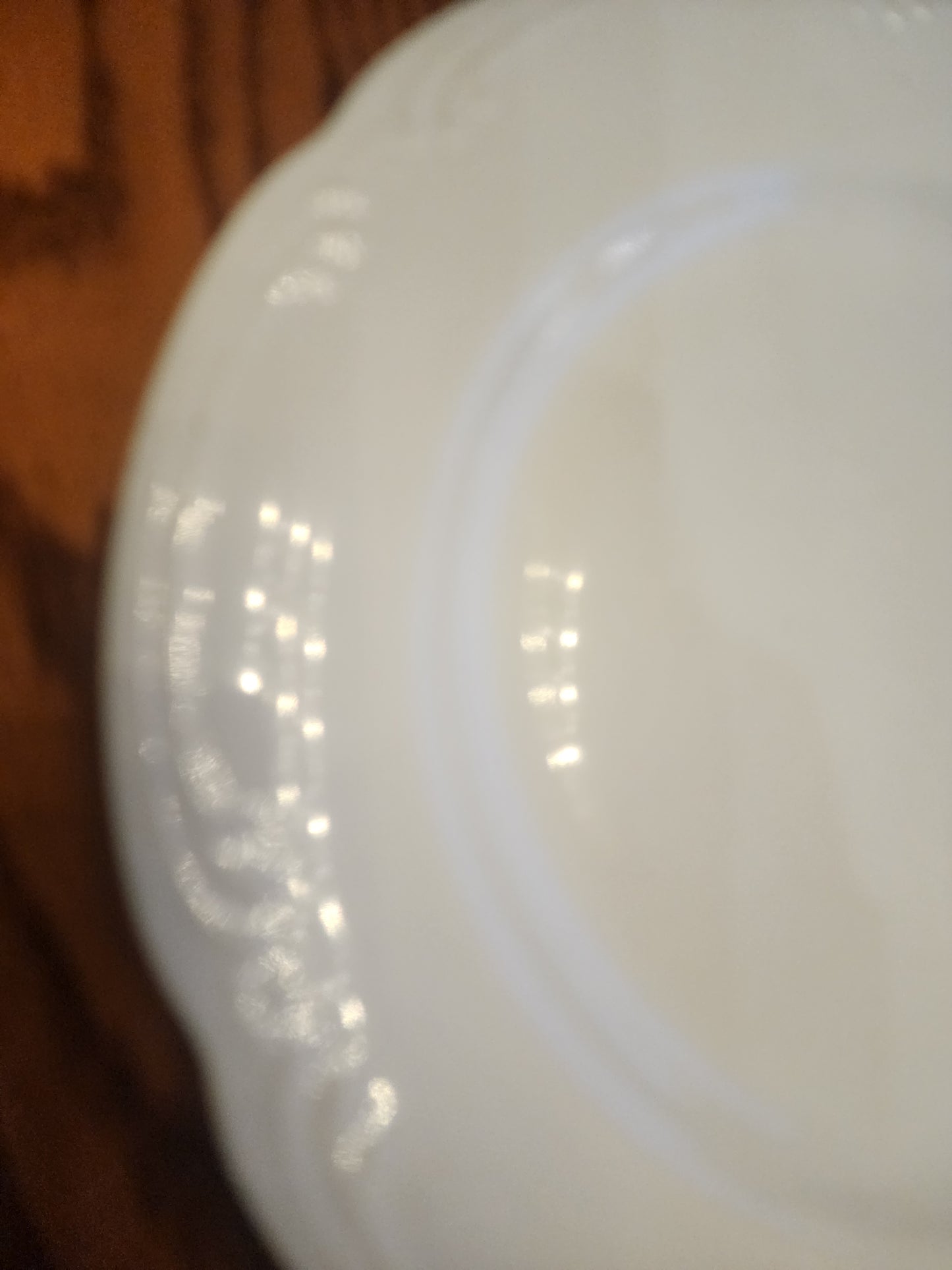 Vintage Pfaltzgraff Heritage White Dinner Plate 10" Stoneware USA Scalloped