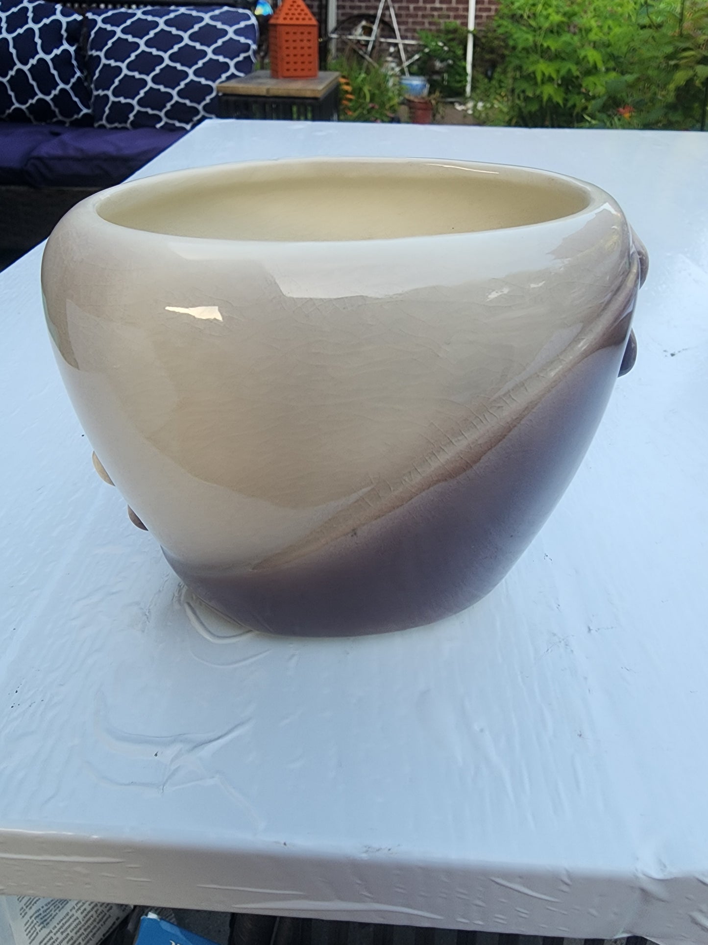 Vintage Royal Copley Dogwood Flower planter vase  1940s