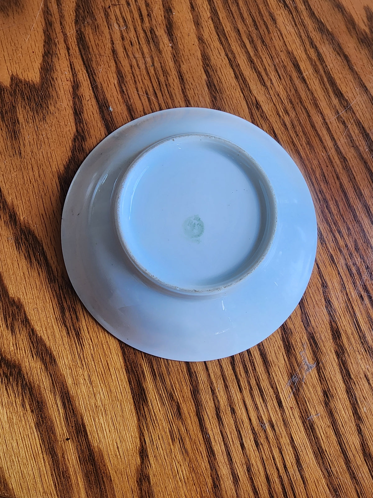 Antique 5 3/8” Bowl RS Tillowitz Germany, Poppy Flower, Light Green White