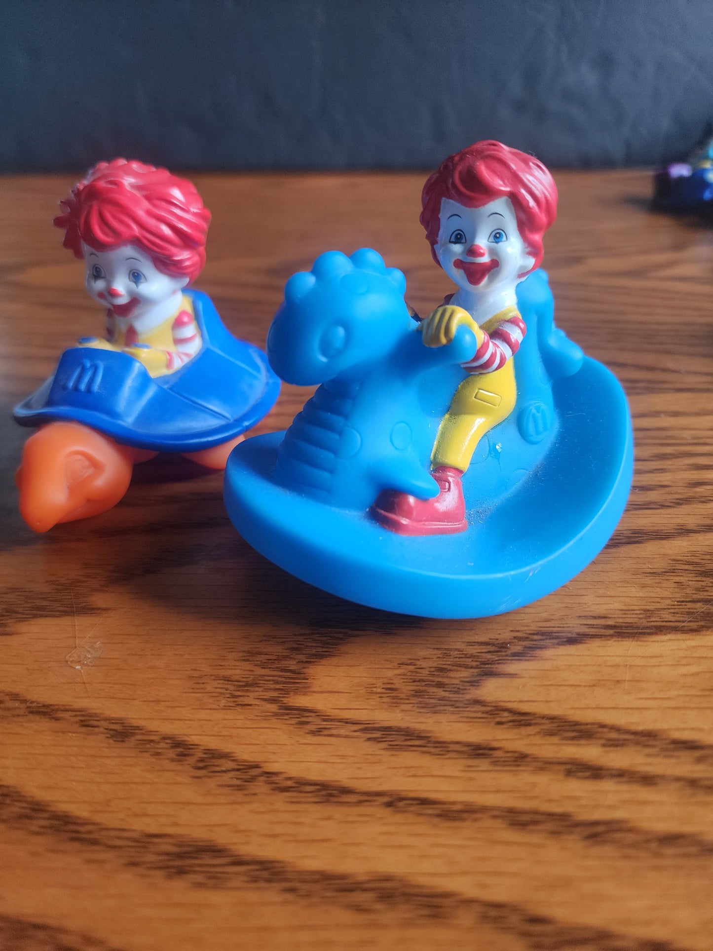 Vintage McDonald’s Happy Meal Toy Lot - 4 Pieces: 2 Baby Ronald McDonald & 2 Hamburglar